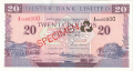 Ulster Bank Ltd 20 Pounds,  1. 1. 1996